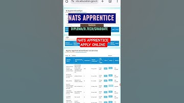 NATS APPRENTICE APPLY ONLINE | NATS APPRENTICE TRAINING #shorts #natsapprentice
