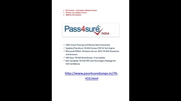 Pass4sure 70-410 Exam Question Answer