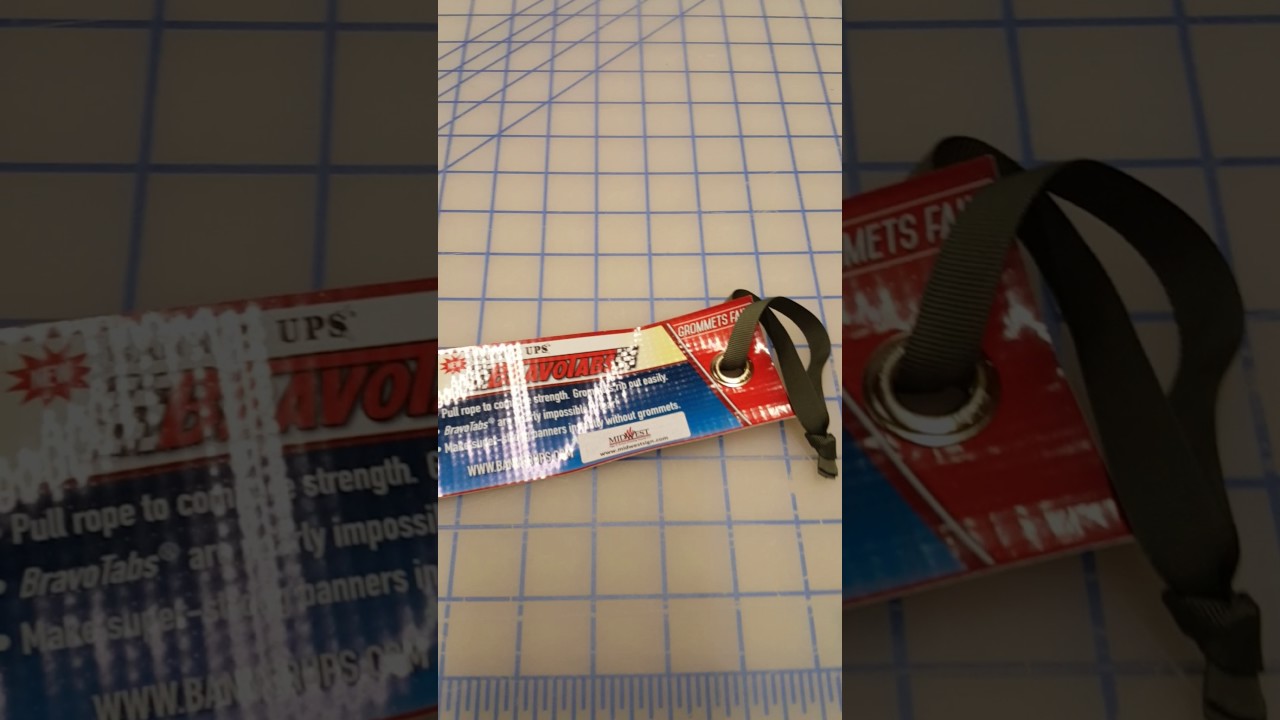 Plastic banner grommets YouTube