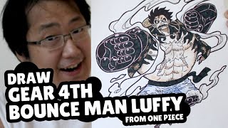 How To Draw Gear Fourth Bounce Man Luffy From One Piece Draw With Richie How To Draw Gear Fourth Bounce Man Luffy From One Piece Draw With Richie