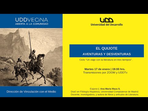 Ciclo Un viaje con la literatura en tres tiempos | Charla: El Quijote, aventuras y desventuras