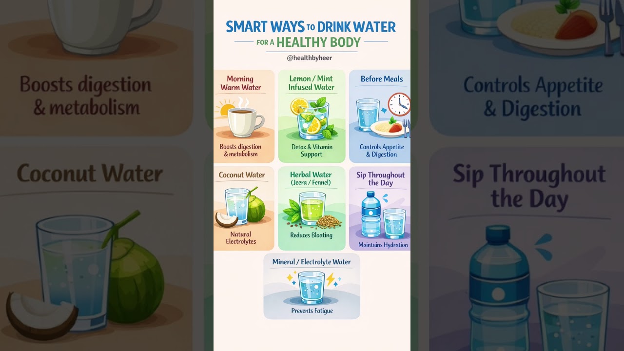 Smart Ways to Drink Water for a Healthy Body 