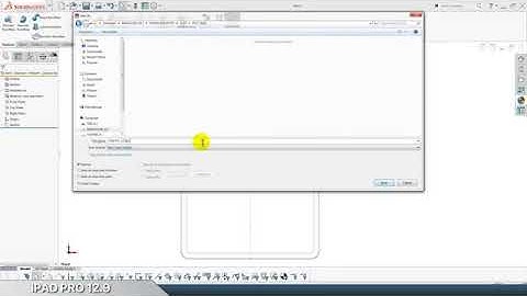 MODELING iPAD PRO TIMELAPSE - SOLIDWORKS