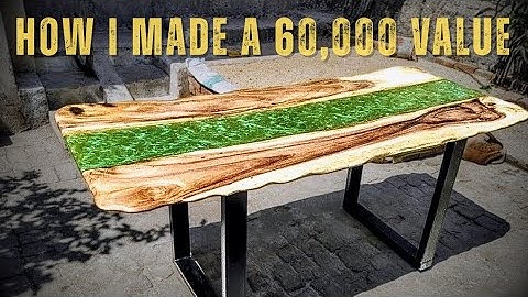 How i built a 60,000 value EPOXY resin dining table #resin #diy #epoxytable 