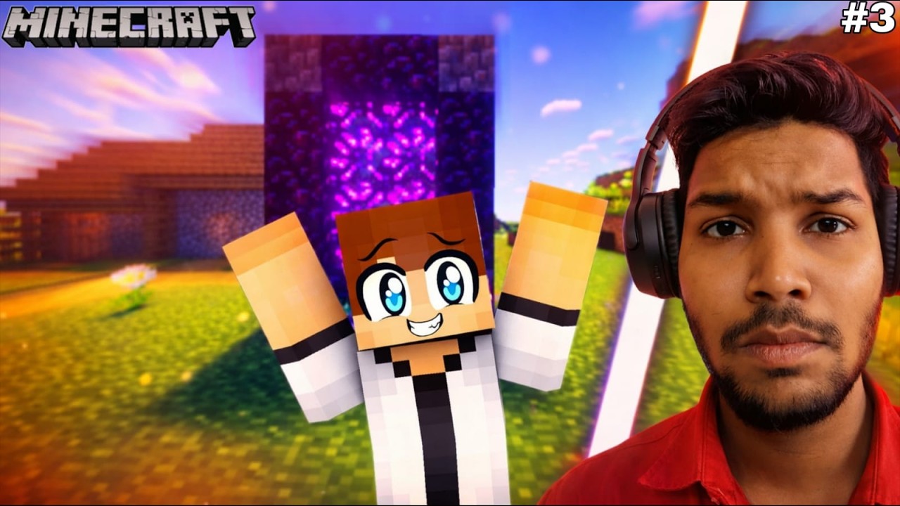 Minecraft Survival Episode #3 | Nether Portal | Base Update | Hindi Gameplay
