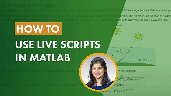 How to Use Live Scripts in MATLAB