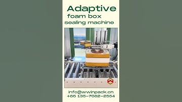 Adaptive foam box sealing machine/foam case sealer #foambox #cartonsealer #sealingmachine #shorts