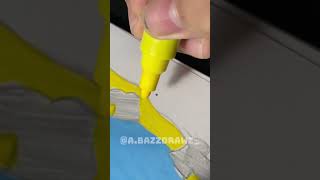 Drawing Mega minion Gus!! With Posca Marker’s!! ( #shorts )