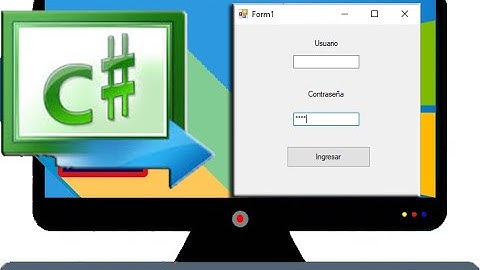 usuario y contraseña en C# sharp contraseña con *****