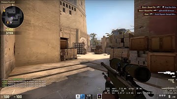 1v5 AWP ace on Mirage - Bottom Frag Ace!