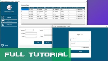 C# Full Tutorial - School Management System with Source Code