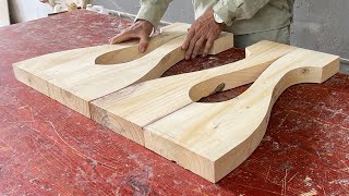 Crafting A Special Living Room Table With A Stunning Design // Creative Woodworking Projects