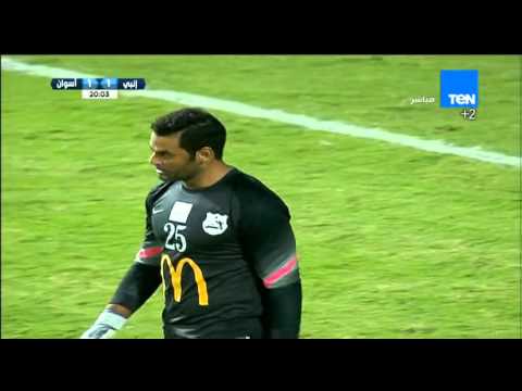 ستاد  محمد رزق بحرز هدف التعادل لنادى اسوان 1 1 إنبى  اسوان 1 1