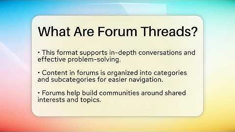 What Are Forum Threads? - Everyday-Networking