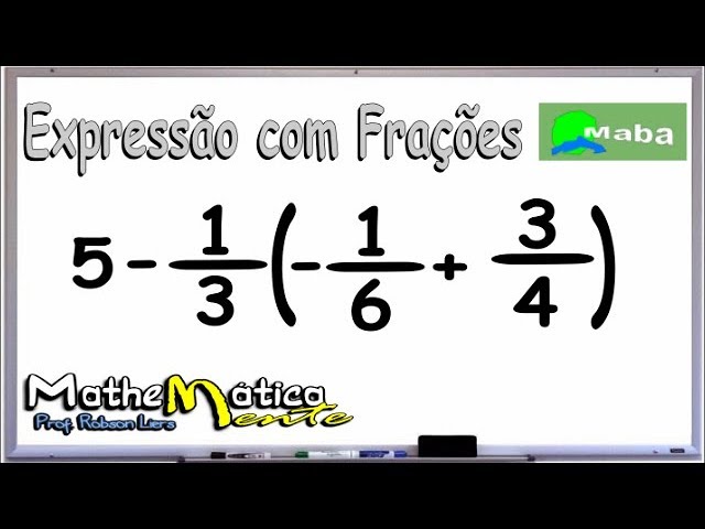 Expressão numérica com frações! #matematica #AgoraVocêSabe #dicasdemat