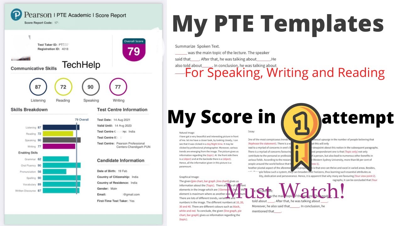 essay for pte template