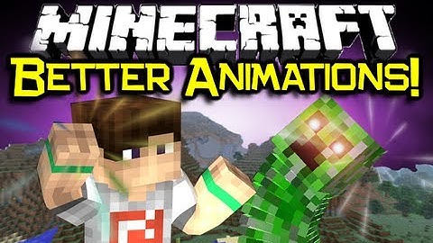 Minecraft BETTER ANIMATIONS MOD Spotlight! -  Make Mobs Move More! (Minecraft Mod Showcase)