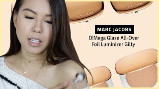 Marc Jacobs Beauty Omega Glaze All-Over Foil Luminizer Gilty Review Alisonha