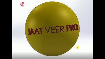 Engrave 3D Text On Sphere Surface solidworks tutorials#FutureDesigner , ||Future Designer||