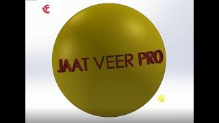 Engrave 3D Text On Sphere Surface solidworks tutorials#FutureDesigner , ||Future Designer||