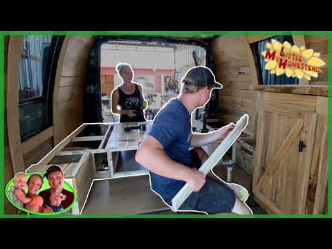 Building A Storage Cabinet Under The Back Seat In A Conversion Van | Weekly Peek Ep306