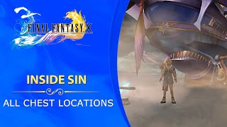 Final Fantasy X HD Remaster - All Chest Locations - Inside Sin