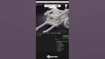 Blender Tutorial - Wooden Cart With Watermelon Texture #blender #tutorial #polyeevee