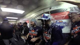 Inside the Mets champagne clubhouse celebration
