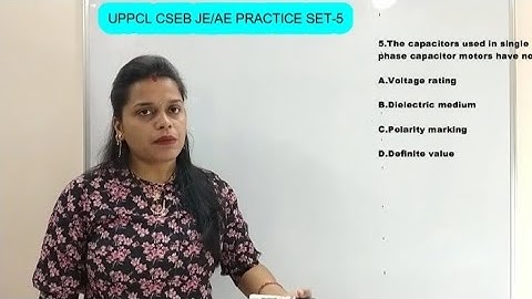 UPPCL JE I AE I CSEB I PRACTICE SET-5 I ELECTRICAL I MCQ I DETAILED SOLUTIONS I BY MANISHA MAM