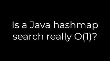 Java :Is a Java hashmap search really O(1)?(5solution)