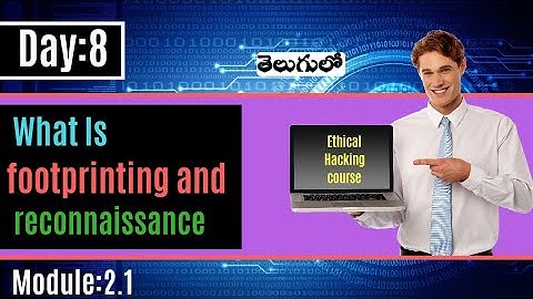 What Is Fooootprinting And Reeeconnaissance In telugu ||module-2.1