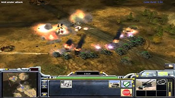 C&C Generals Rise of the Reds 1.8 mod - Skirmish-Mountain fox - ECA Vs GLA 1/3 [HD]