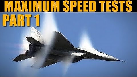 Fast Jets: Max Sustained & Instant Aircraft Speed PART 1 | DCS WORLD