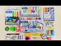 Unboxing Satisfying Doms stationery collection - Wax Crayons, Doms Colour, Eraser, Dough &amp; Clay