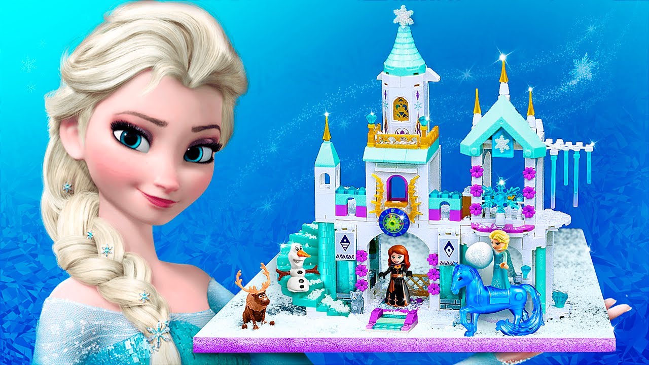 Figurine en carton Elsa La Reine des Neiges 2 en robe bleu au défi