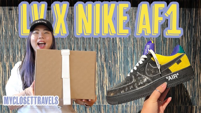 Louis Vuitton x Nike Air Force 1/AF1 Sneakers: Try-on and comparison 