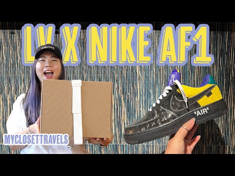 Louis Vuitton Nike Air Force 1 Unboxing Review & On Feet