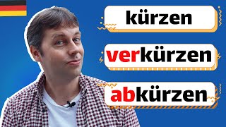 فرق بین فعل های verkürzen, kürzen و abkürzen در آلمانی چیه؟ | همه رواینجا یادبگیر! | پیشوند آلمانی