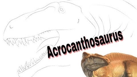 Reconstrullendo Fósiles || Acrocanthosaurus || Ilustración Digital || Parte 1