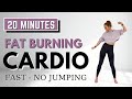 🔥20 Min FAT BURNING CARDIO for WEIGHT LOSS🔥TABATA WORKOUT🔥KNEE FRIENDLY🔥NO JUMPING🔥NO REPEATS🔥