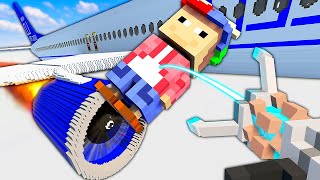 Throwing WHACKY Into a Plane Jet Engine  Teardown Mods Multiplayer