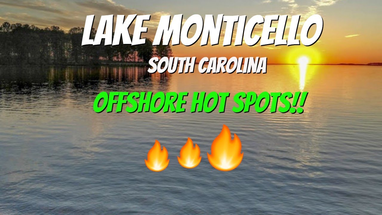 Lake Monticello South Carolina Bass Fishing Breakdown | Offshore Humps Points and Contours