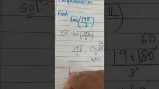 Trigonometry Question #mathstricks #mathematics #education #reasoning #mathconcepts #ytshort