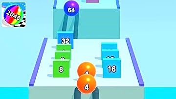 Ball Run 2048 Merge Number ! MAX LEVELS Gameplay Walkthrough New Update Part 125 android, ios