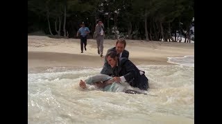 Hawaii 5o Man In A Steel Frame 1977 Pummeling In Surf Existential Moment