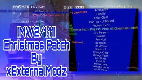 [MW2/1.11] Christmas Patch Bypass By xExternalModz PS3 +Free Download