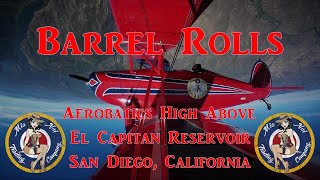 Fun Flying Aerobatic Training (Barrel Rolls) in the vintage Great Lakes biplane Mia Noi - N99GL