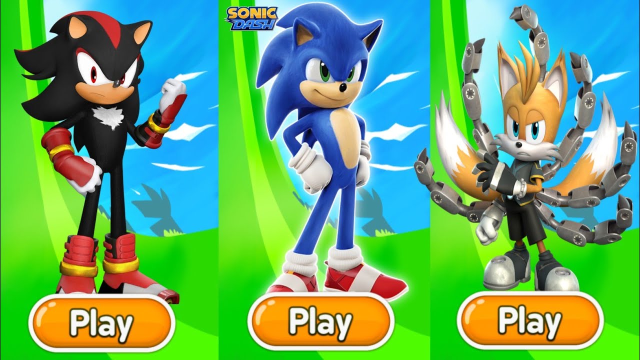 Sonic Dash Vs Sonic Boom Vs Sonic Prime Dash - Movie Sonic Vs Shadow Vs ...