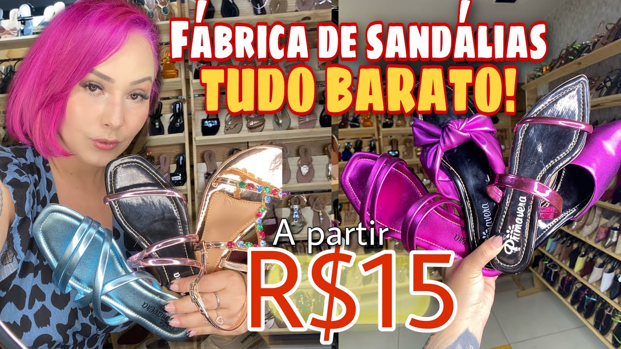 FABRICANTE DE RASTEIRINHAS E SAPATILHAS BARATAS A PARTIR DE 15 REAIS - ATACADO Goiânia - YouTube