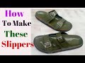 The Making Of Green Leather Slippers